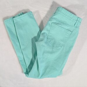 ❤️ Crown & Ivy petite mint green teal blue skinny jegging size 2